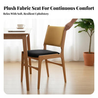 Upholstered Backrest Chair Mid-Century Eraperiod Modern Home Seating Nordic with Aesthetic Curved Exteriorline for Design Lovers