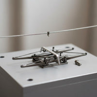 HO Scale Pantograph Metal Pantograph with Spring Mechanism Miniature Locomotive Part for Railway Layout