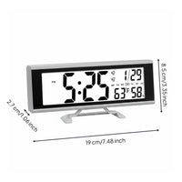 Press Control Night Light Clock Snooze Function for Heavy Sleepers