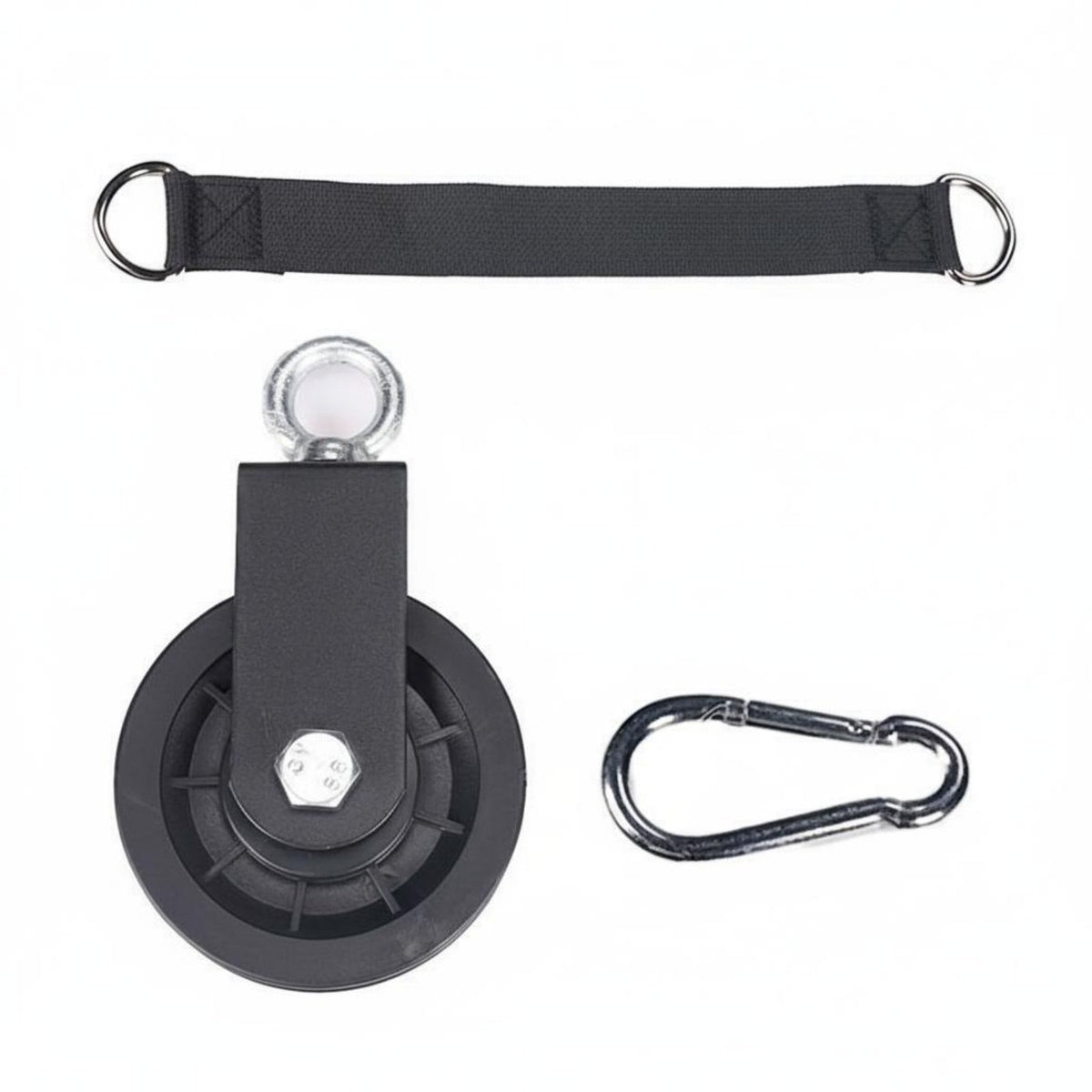 Heavy Duty Gym Pulley System Bracket Low Noise Wall Mounted Pulley Wheel Strength Training Accessory