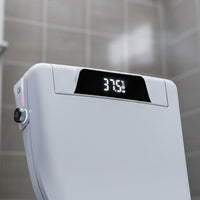 Warm Air Drying Electric Bidet Toilet Seat Self-Cleaning Nozzle Heated Bidet Seat Adjustable Water Temperature Automatic Toilet Cover Wireless Wireless Control Control