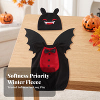 3 Pieces Nocturnal Flyer Costume With | Lightweight Easy-to-Wear Design, Short-Sleeve, undead lord Outfit with Hat, for School Plays