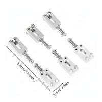 6 Pieces Guitar Saddles Electric Guitar Bridge Saddles Eliminates Fret String Rattle Musical Instrument Accessory