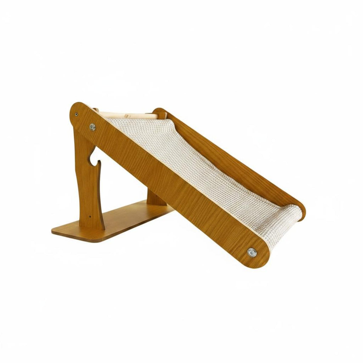 Wooden Cat Scratcher Wear-Resistant Wooden Cat Scratching Ramp Space-Saving Pet Accessory for Cats