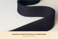 Wool Waist Belt, Double-Sided, Black, Versatile Accessory