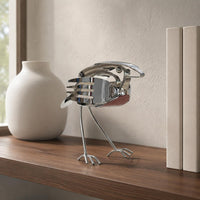 Scrap Avian Metalwork Sculpture Artisanal Appearance Metal Art Sculpture Rustic Charm Statue