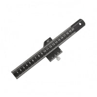 Measuring Square Ruler Black Metal Marking Gauge Multi Functional for Woodshop