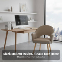 Upholstered Task Chair Ergonomic Design Indoor Furniture Curved posterior supportrest