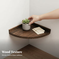 Fan-Shaped surface-mounted Shelf toolno-drill installation Fan-Shaped Corner Shelf