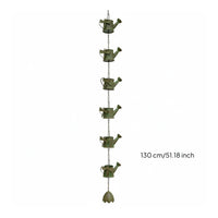 Watering Can Wind Chime Decorative Dragonfly Wind Chime Weather-Resistant