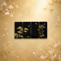 Chinese Folding Screen Foldable Mini Folding Screen Gift Idea for Study Room