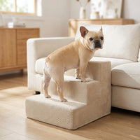 Pet Dog Stairs Ramp for Bed Sofa, Washable Sponge Steps for Small Medium Dogs, 3-5 Tiers