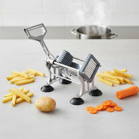 Consistent Strips French Fry Cutter Heavy-Duty Metal Body Potato Cutter Easy Clean for Restaurant