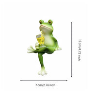 Drinking Frog Pot Hanger Whimsical Design Frog Pot Hugger Novelty Gift for Patio