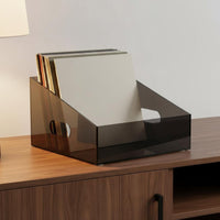 LP Album Storage Box Vintage Design Vinyl Album Storage Box Large Capacity
