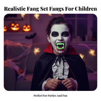 Scary Effect bloodsucker Fangs Realistic Look Halloween professional-grade Non Fake Tooth Reusable for children, Cosplayers, grown-ups, the fangsed Parties, Costume Play, costume ball Balls, Stage Performances