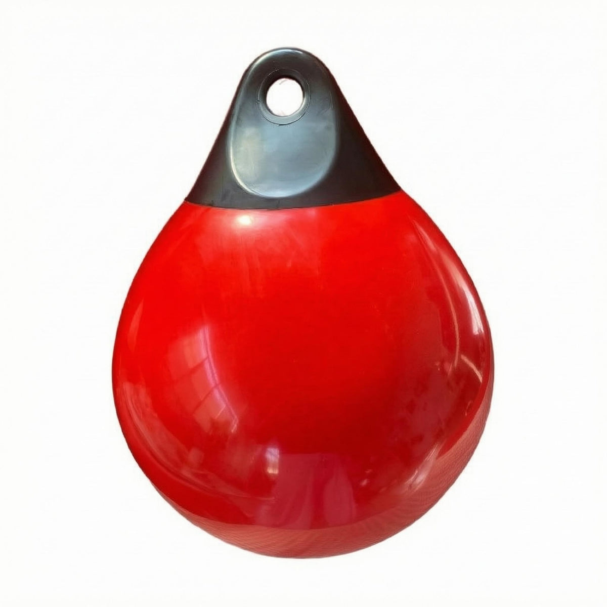 Boat Fender Ball Round Inflatable Buoy 4 Mm Thick PVC Buoy Glossy Red Open Water Swimming Float