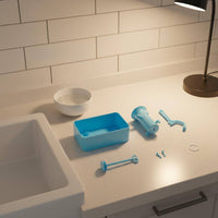 Hand-Operated Fluid Pump Model Plastic Fluid Pump Well Model Blue for Children