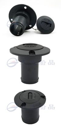 ABS Plastic Marine Deck Fill Cap with Fuel and Water Inlet Options