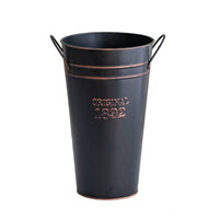 Iron Container with Handles Industrial Flower Container with Handles Shabby Chic