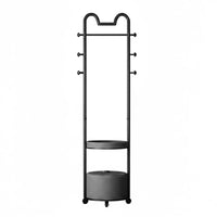 Rolling Clothes Rack with Shelves Space-Saving Design for Retail shop, Students