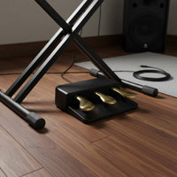 Quiet Operation Digital Piano Three-Pedal Board Quick Rebound Triple Pedal Unit Long-Lasting Metal Pedals Musical Instrument Accessory for Stage Performance