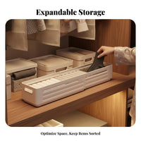 Multi-Compartment Container Foldable Expandable Compartment Box for Homeowners