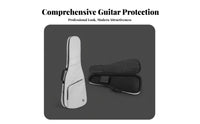 Electric Guitar Gig Bag 30mm Thick Padding Padded Guitar Backpack Soft Lining Neck Support Strap for Rehearsal, Gigs