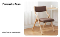 Wooden Folding Chair Easy to stow Padded Wooden Folding Chair for Event Hosts