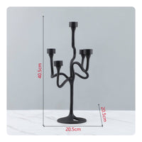 Spiral Candle Holder Nordic Style Metal Candle Stand Matte Candlestick for Entryway, Hotel, Restaurant