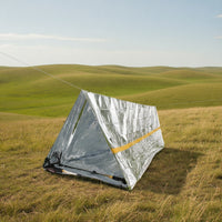 Retains Body Heat Mylar Emergency Blanket Highly Reflective Emergency Tube Tent Ultralight for Survivalists, Backpackers, Camping, Hiking