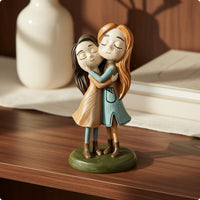 Hugging Sisters Statue Birthday Gift Sister Embrace Figurine Symbolic for Women