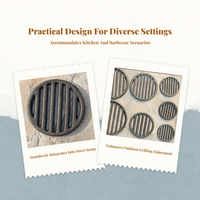 Cast Iron Stove Grate, Even Heat, For Home Cook