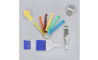 3 Pieces Fin Comb with Hanging Loop Foldable Kit Handheld for Homeowners
