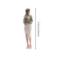 Fashion Model Figurine Miniature Female Figure Gift Hand-Painted Resin Figurine House Decoration