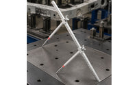 Two-Dimensional Measuring Tram Gauge Stainless Steel Measuring Ruler with Sliding Clamps Rigid Tram Gauge Adjustable for Mechanics, Collision Repair, Frame Straightening