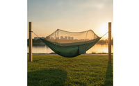 Zippered Camping Outdoor Sling with Bug Net Portable Outdoor Sling with Bug Net Lightweight Breathable for Campers, Backpackers, Travel, Backyard