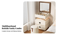 elevatingTop Vanity Nightstand Sturdy Construction for Study, Homeowners, Students