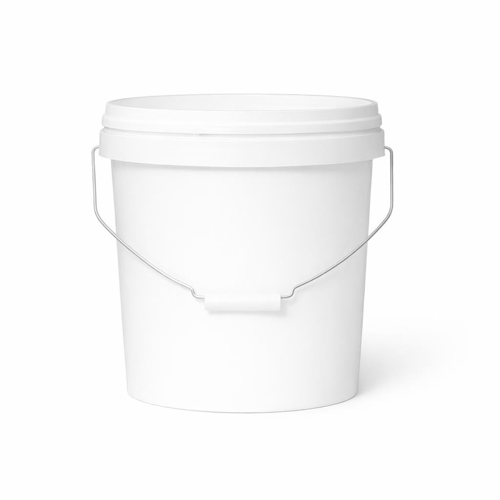 10L PP Bucket Lid, Heavy Duty Paint Storage Pail, Heavy Duty Bucket for Paint, L #variant:Off-white