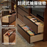 实木书柜模块化自由组合格子柜客厅电视柜靠墙一体收纳储物展示柜