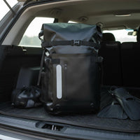Diving Gear Bag External Fin Pocket Waterproof Roll Top Backpack Reflective