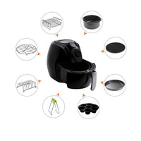 WSY 8-Inch 12-Piece Stainless Steel Grill and Cake Pan Air Fryer Accessory Set