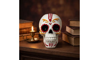 Hand-Painted Skull Ornament Freestanding Tabletop Skull Compact Decor Miniature for Collectors