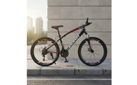 21 Gear Mountain Bike Disc Brakes 26 Inch Trail Bike Front Shock Absorption Hardtail Mountain Cycle for Adults, Students, Commuting, Recreation
