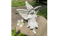 Resin Fairy Figurine Gift Idea Fairy Garden Statue Handcrafted Look Home Decor for Courtyard