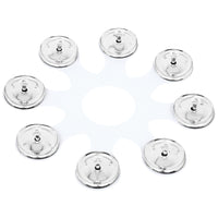 Hi-Hat Bell for Drum Set, Stainless Steel Percussion Bell with Ring, Drum Hardware Accessory