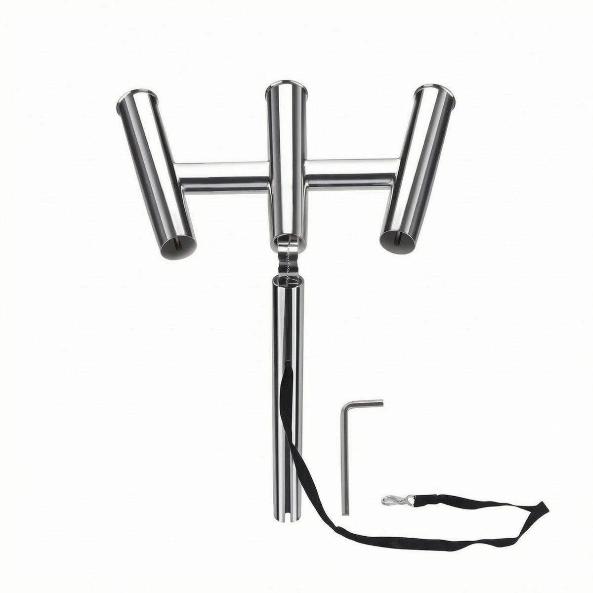 Boat Fishing Rod Holder Polished Metal Multi-Angle Rod Holder
