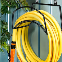 Wall-Mounted Garden Hose Storage Rack, Detachable Iron, for Outdoor Use