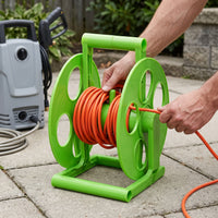 Cable Reel Empty Spool Winding Reel Wire Storage Rack Hand Crank Wire Dispenser Extension Cord Reel