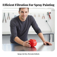 Easy to Install Paint Spray Filter Leak-Proof Spray Air Line Filter Compact Design for Painters, DIY Enthusiasts, Workshop, Garage
